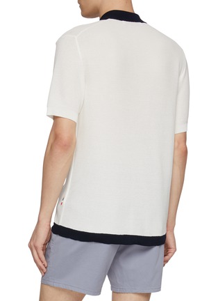 Back View - Click To Enlarge - ORLEBAR BROWN - Tiernan Lumina Cotton Waffle Knit Shirt