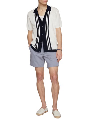 Figure View - Click To Enlarge - ORLEBAR BROWN - Tiernan Lumina Cotton Waffle Knit Shirt
