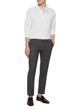 Figure View - Click To Enlarge - PT TORINO - Garment Dyed Superlight Wool Pants