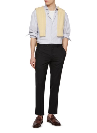 Figure View - Click To Enlarge - PT TORINO - Garment Dyed Superlight Wool Pants