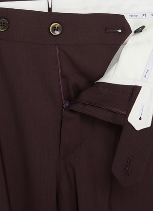 Detail View - Click To Enlarge - PT TORINO - Garment Dyed Superlight Wool Pants