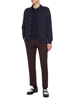 Figure View - Click To Enlarge - PT TORINO - Garment Dyed Superlight Wool Pants