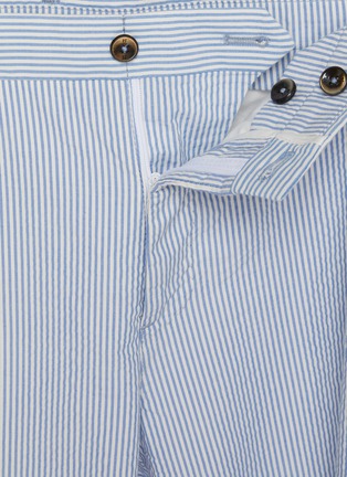  - PT TORINO - Striped Cotton Bermuda Shorts