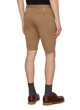 Back View - Click To Enlarge - PT TORINO - Techno Stretch Bermuda Cotton Shorts