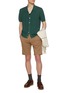 Figure View - Click To Enlarge - PT TORINO - Techno Stretch Bermuda Cotton Shorts