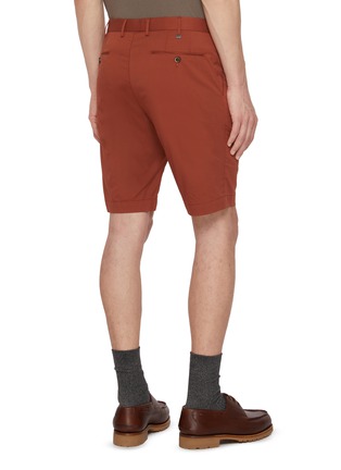 Back View - Click To Enlarge - PT TORINO - Techno Stretch Bermuda Cotton Shorts