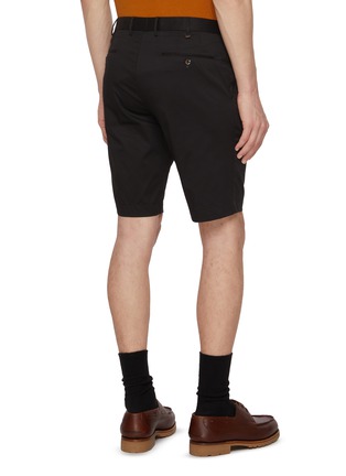 Back View - Click To Enlarge - PT TORINO - Techno Stretch Bermuda Cotton Shorts