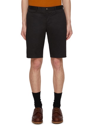 Main View - Click To Enlarge - PT TORINO - Techno Stretch Bermuda Cotton Shorts