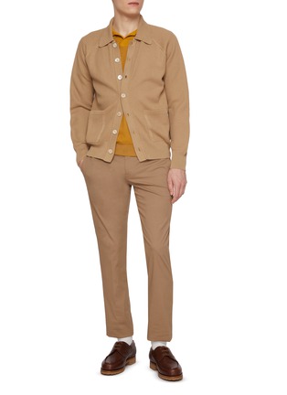 Figure View - Click To Enlarge - PT TORINO - Techno Stretch Twill Tapered Cotton Pants