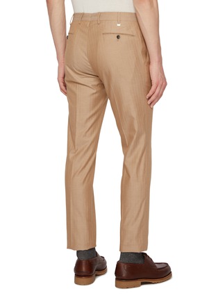 Back View - Click To Enlarge - PT TORINO - Slim Cotton Silk Pants