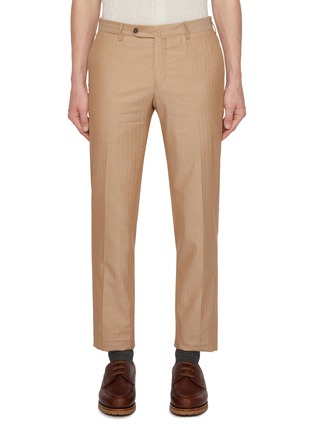 Main View - Click To Enlarge - PT TORINO - Slim Cotton Silk Pants