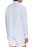 Back View - Click To Enlarge - MAISON LABICHE - La Malesherbes Out Of Office Embroidered Cotton Shirt