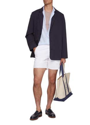Figure View - Click To Enlarge - MAISON LABICHE - La Malesherbes Out Of Office Embroidered Cotton Shirt