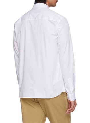 Back View - Click To Enlarge - MAISON LABICHE - La Malesherbes Amour Embroidered Cotton Shirt
