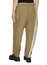 Back View - Click To Enlarge - MORDECAI - Elasticated Striped Piping Cotton Blend Pants