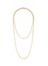 LANE CRAWFORD VINTAGE ACCESSORIES 1980's Gold-Toned Long Twisted Link Necklace