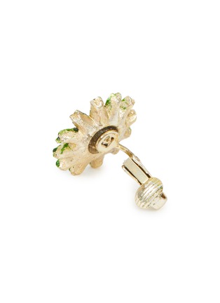 Detail View - Click To Enlarge - LANE CRAWFORD VINTAGE ACCESSORIES - 1990's Silver-Toned Pave Crystal Clip On Earrings