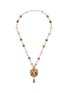 Main View - Click To Enlarge - LANE CRAWFORD VINTAGE ACCESSORIES - 1980's Monet Gold-Toned Beaded Pendant Necklace