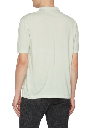 Back View - Click To Enlarge - THE ROW - Mauro Wool Polo Shirt