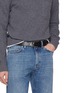 Figure View - Click To Enlarge - DOUCAL'S - Buckle Leather Belt