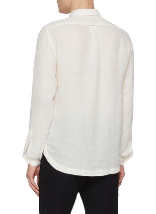 Back View - Click To Enlarge - BARENA - Pavan Linen Cotton Shirt