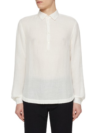 Main View - Click To Enlarge - BARENA - Pavan Linen Cotton Shirt