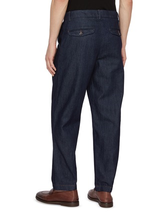 Back View - Click To Enlarge - BARENA - Canasta Geco Denim Suit Pants