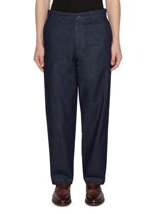 Main View - Click To Enlarge - BARENA - Canasta Geco Denim Suit Pants