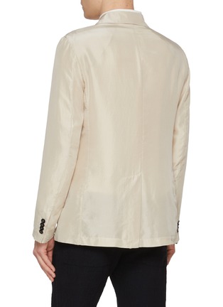 Back View - Click To Enlarge - BARENA - Single Breasted Silk Blazer