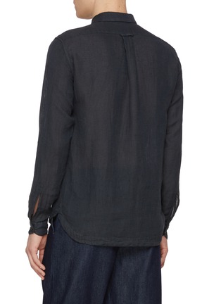 Back View - Click To Enlarge - BARENA - Pavan Cotton Linen Shirt