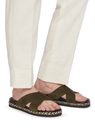 Figure View - Click To Enlarge - FRESCOBOL CARIOCA - Breno Suede Espadrille Sandals