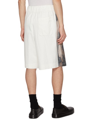 Back View - Click To Enlarge - DRIES VAN NOTEN - Plato Two-Toned Floral Print Cotton Shorts