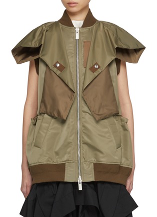 Main View - Click To Enlarge - SACAI - Nylon Twill Vest