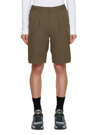 Main View - Click To Enlarge - MANORS - Greenskeeper Double Pleated Shorts