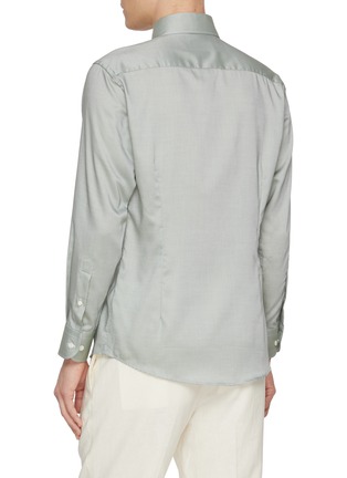 Back View - Click To Enlarge - ETON  - Wrinkle Free Cotton Oxford Shirt