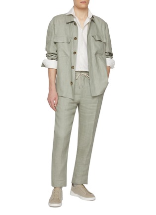 Figure View - Click To Enlarge - ETON  - Cutaway Collar Slim Shirt