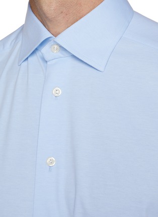  - ETON  - Cutaway Collar Slim Cotton Linen Silk Shirt