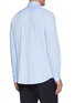 Back View - Click To Enlarge - ETON  - Cutaway Collar Slim Cotton Linen Silk Shirt