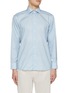 Main View - Click To Enlarge - ETON  - Geometric Cutaway Collar Slim Cotton Shirt