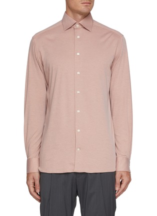 Main View - Click To Enlarge - ETON  - Cutaway Collar Four Way Stretch Shirt