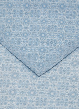 Detail View - Click To Enlarge - ETON  - Geometric Print Silk Pocket Square