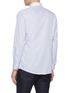 Back View - Click To Enlarge - ETON  - Fine Stripe Cutaway Collar Slim Cotton Shirt