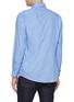 Back View - Click To Enlarge - ETON  - Striped Cutaway Collar Slim Cotton Silk Shirt