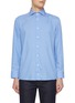 Main View - Click To Enlarge - ETON  - Striped Cutaway Collar Slim Cotton Silk Shirt