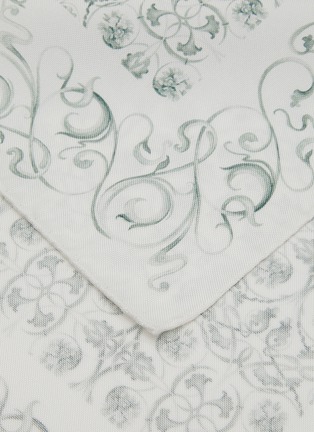 Detail View - Click To Enlarge - ETON  - Oxford Weave Print Silk Pocket Square