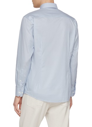 Back View - Click To Enlarge - ETON  - Micro Cutaway Collar Slim Cotton Shirt