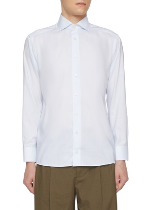 Main View - Click To Enlarge - ETON  - Cutaway Collar Slim Cotton Shirt