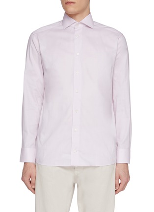 Main View - Click To Enlarge - ETON  - Wrinkle Free Cotton Oxford Shirt