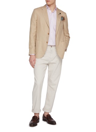 Figure View - Click To Enlarge - ETON  - Wrinkle Free Cotton Oxford Shirt