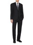 Figure View - Click To Enlarge - ETON  - Cutaway Collar Semi Solid Slim Cotton Shirt